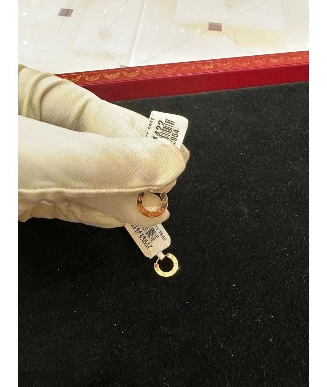 CARTIER Золотые серьги из розового золота, фото 6