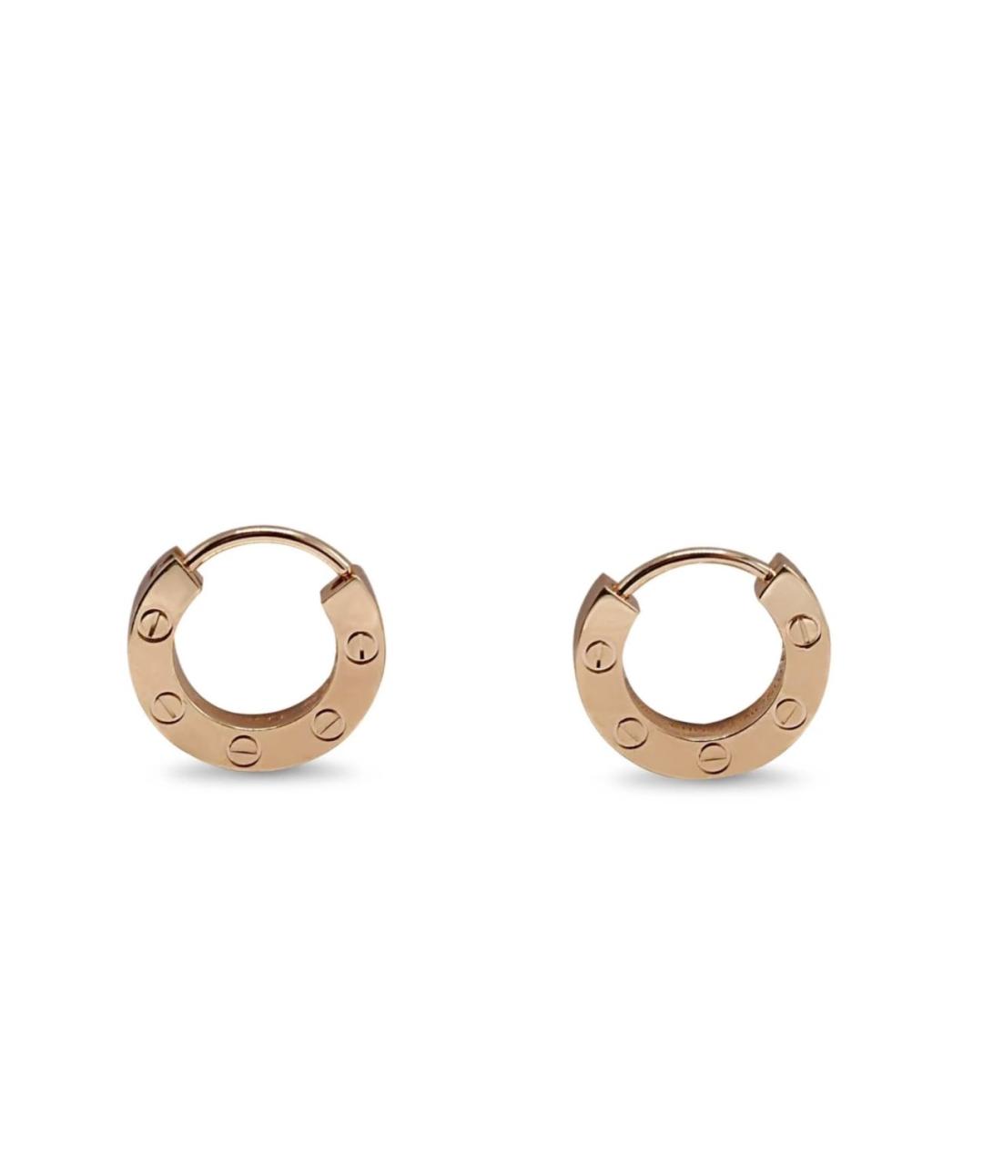 CARTIER Золотые серьги из розового золота, фото 1