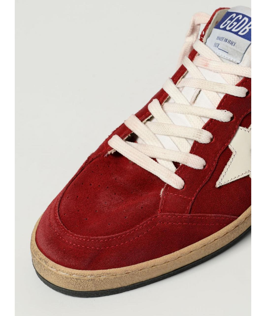 GOLDEN GOOSE DELUXE BRAND Красные низкие кроссовки / кеды, фото 4