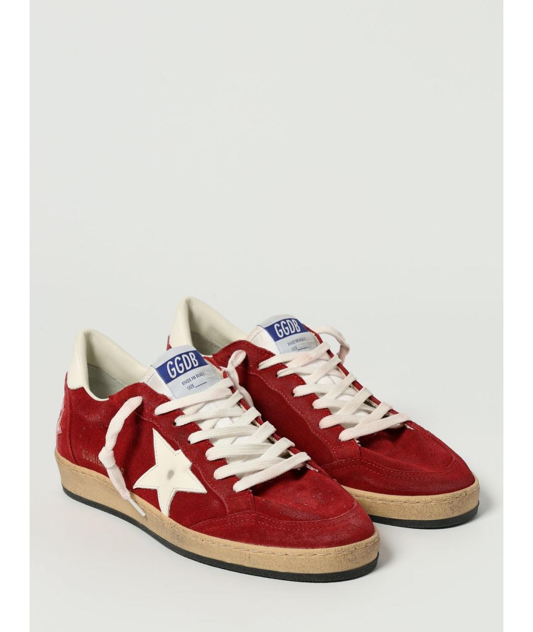GOLDEN GOOSE DELUXE BRAND Красные низкие кроссовки / кеды, фото 2