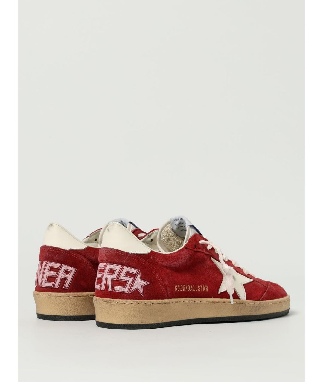GOLDEN GOOSE DELUXE BRAND Красные низкие кроссовки / кеды, фото 3