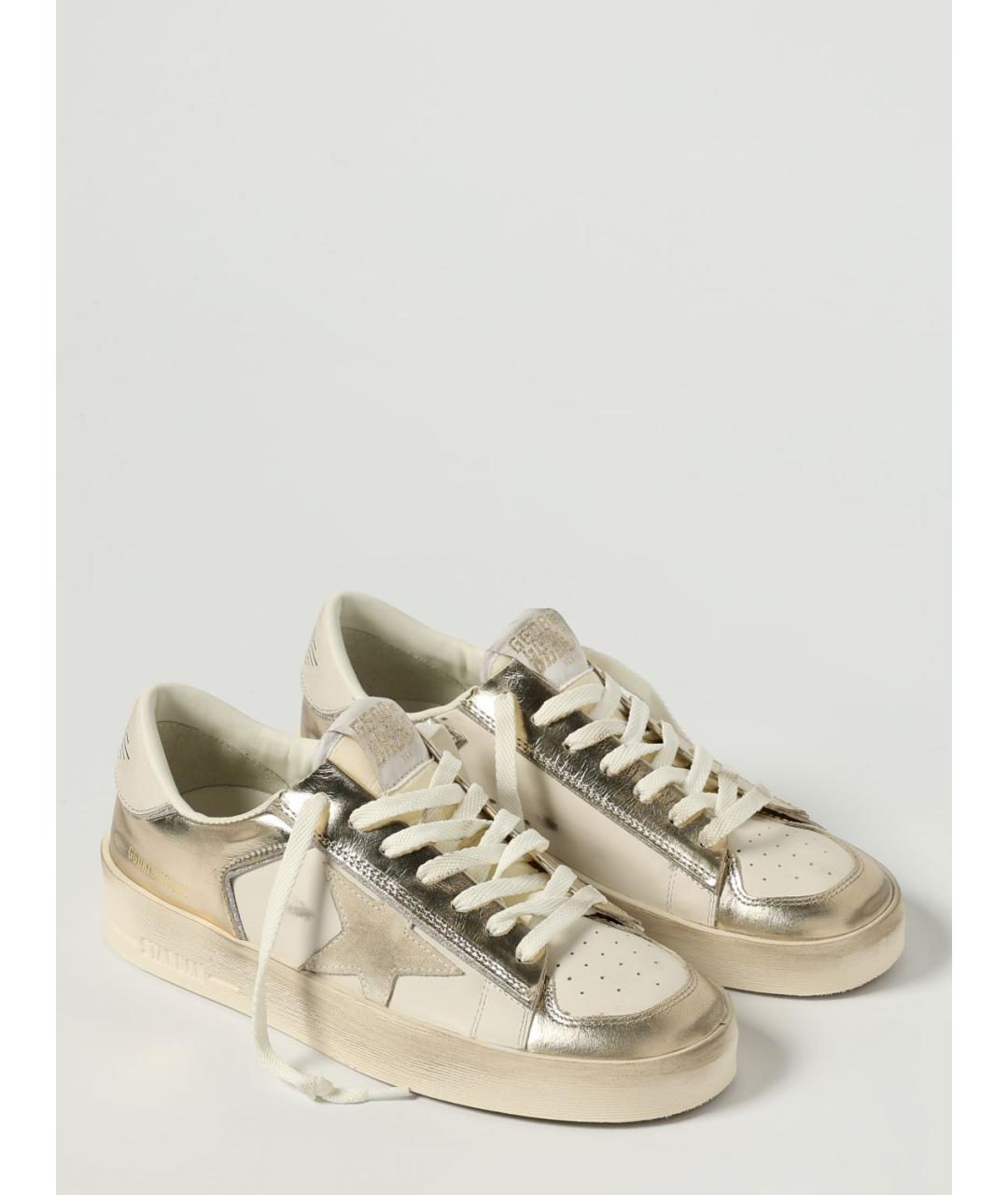 GOLDEN GOOSE DELUXE BRAND Золотые кроссовки, фото 2