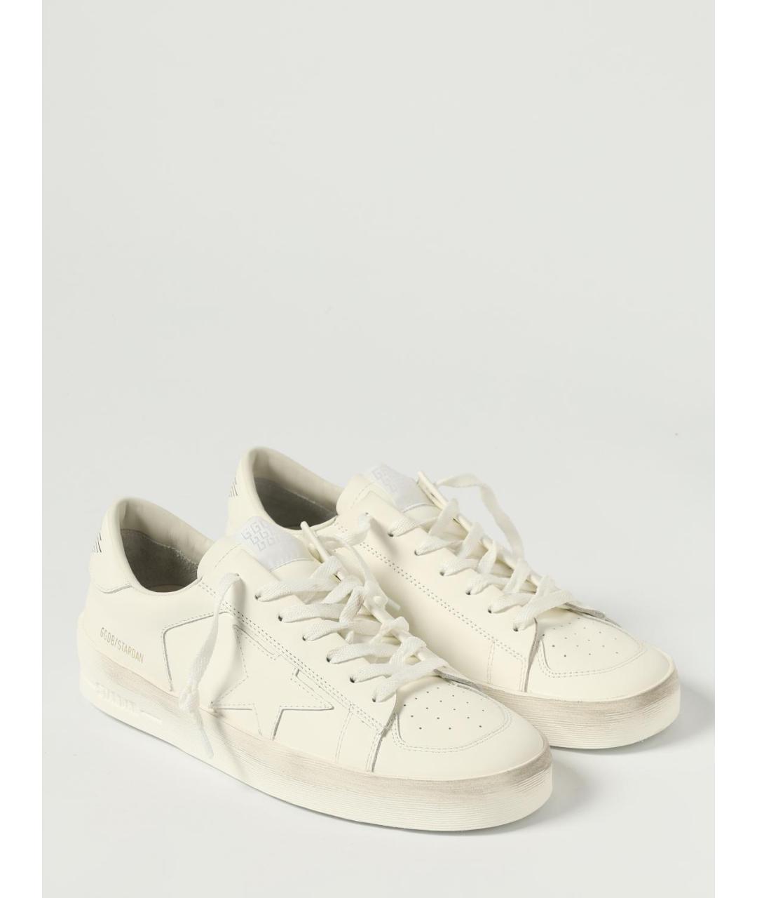 GOLDEN GOOSE DELUXE BRAND Белые низкие кроссовки / кеды, фото 2