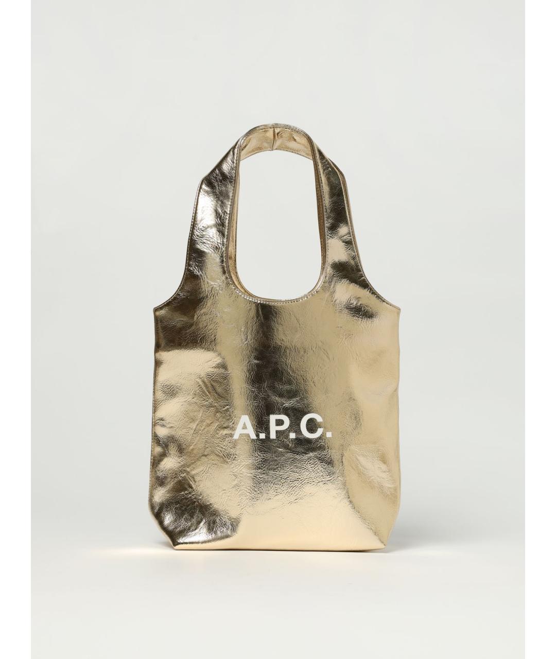 A.P.C. Золотая сумка тоут, фото 4