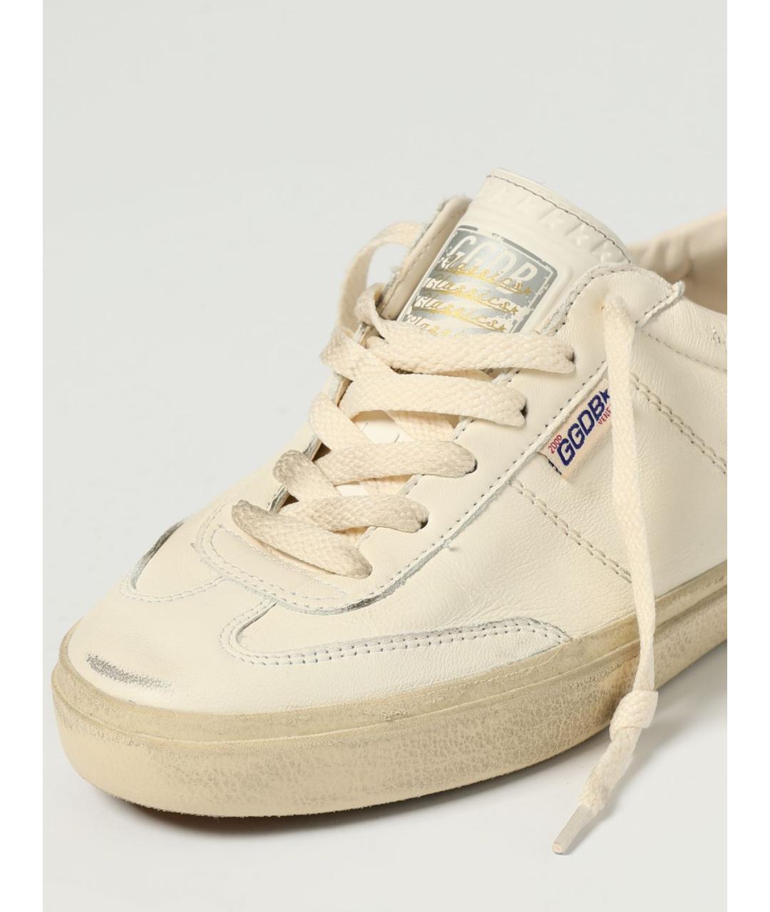 GOLDEN GOOSE DELUXE BRAND Белые кожаные кроссовки, фото 4