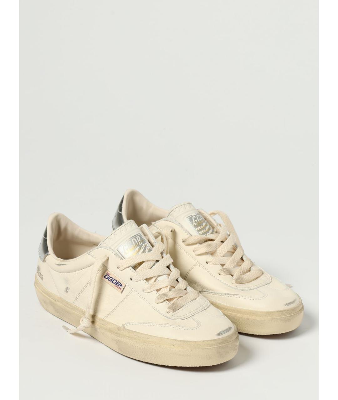 GOLDEN GOOSE DELUXE BRAND Белые кожаные кроссовки, фото 2