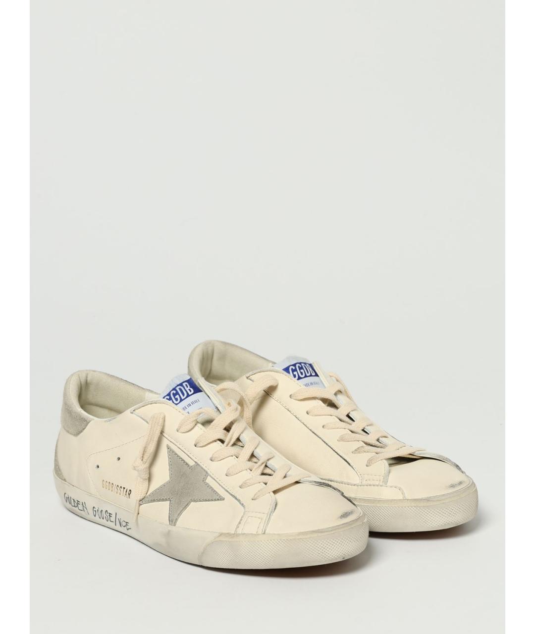 GOLDEN GOOSE DELUXE BRAND Бежевые низкие кроссовки / кеды, фото 2