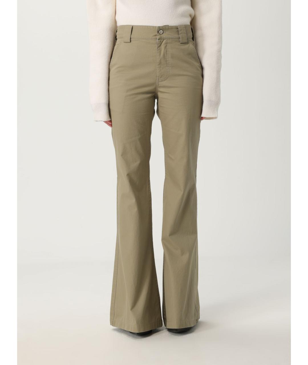 BALENCIAGA Хаки брюки широкие, фото 2