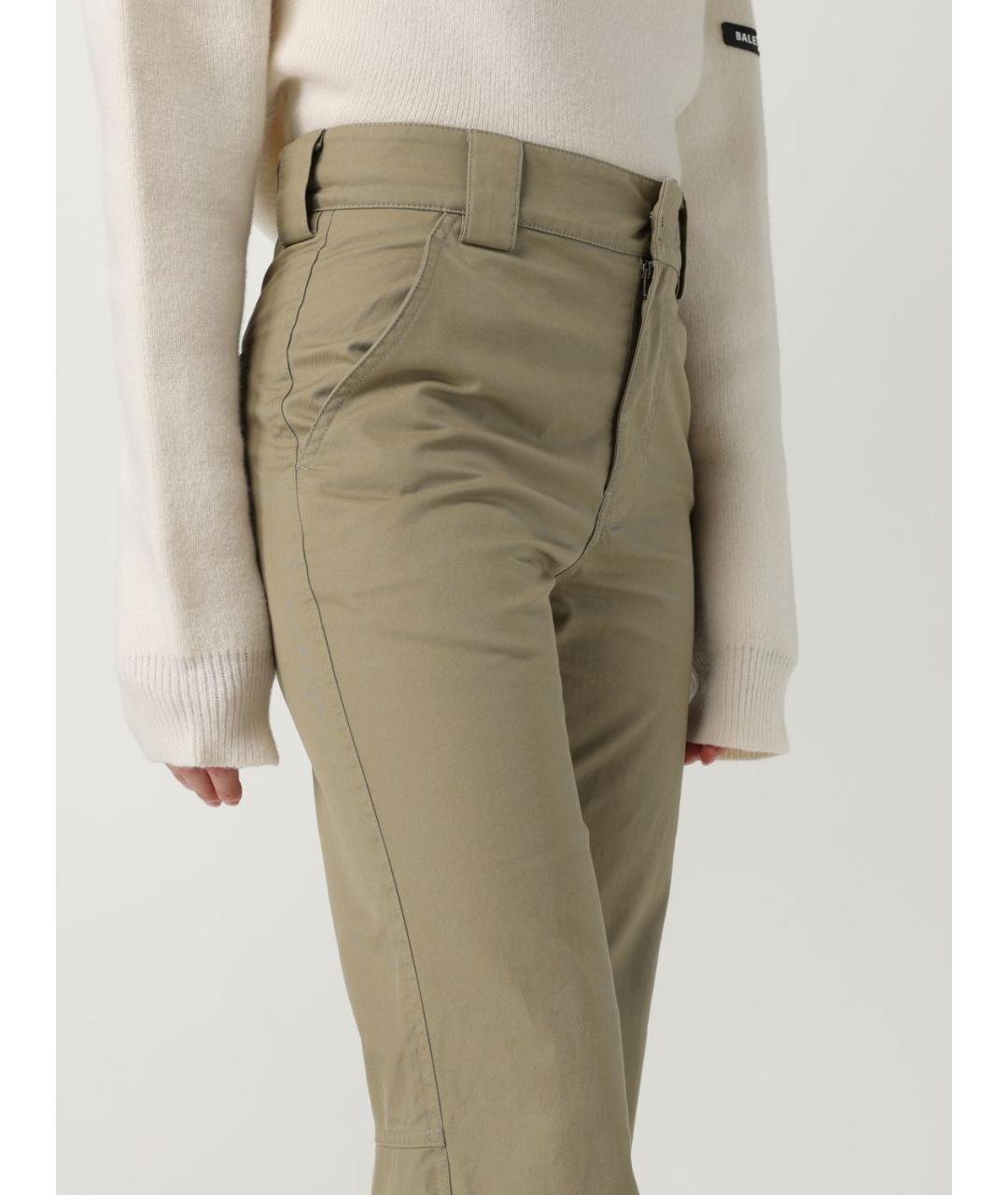 BALENCIAGA Хаки брюки широкие, фото 6