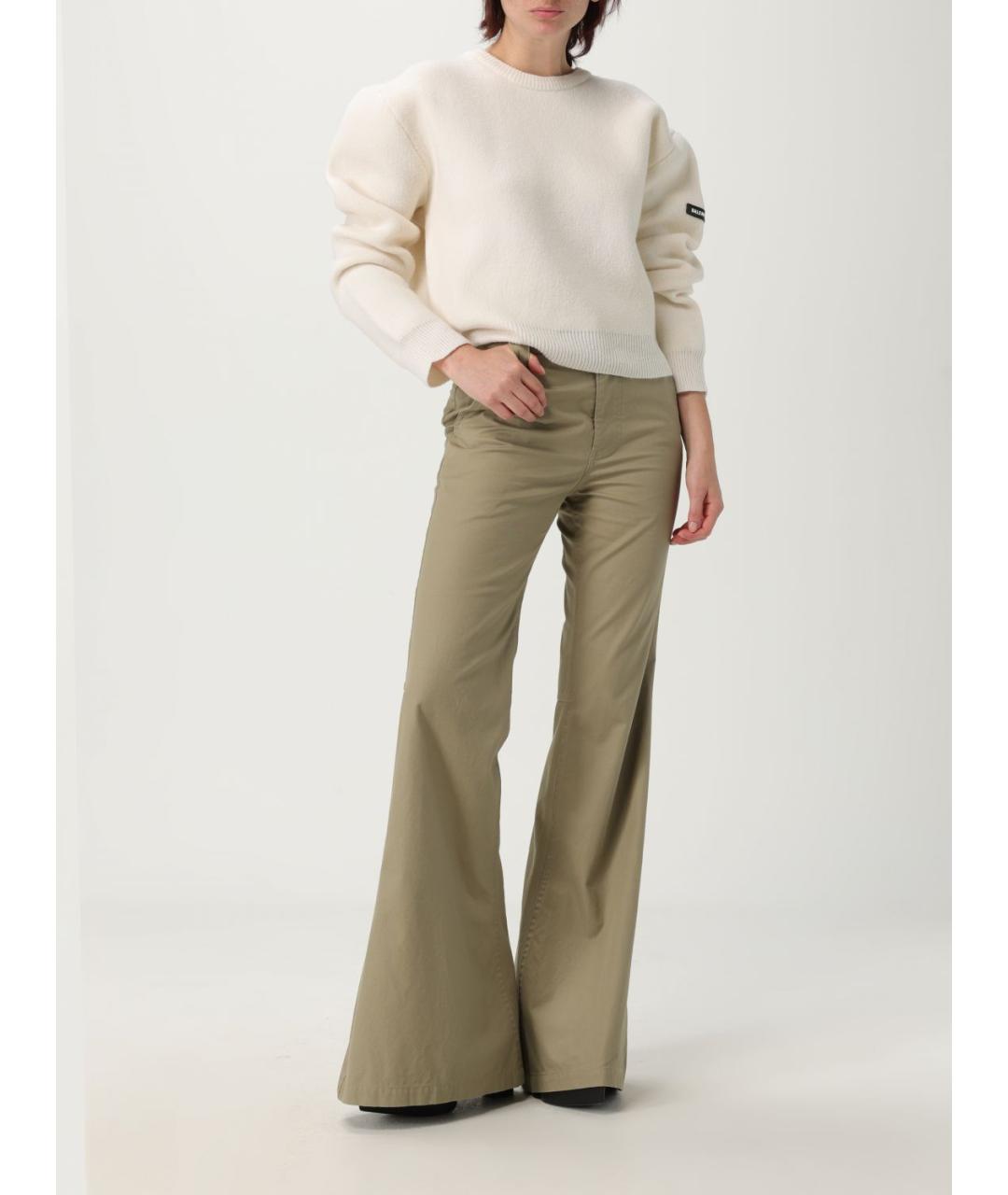 BALENCIAGA Хаки брюки широкие, фото 3