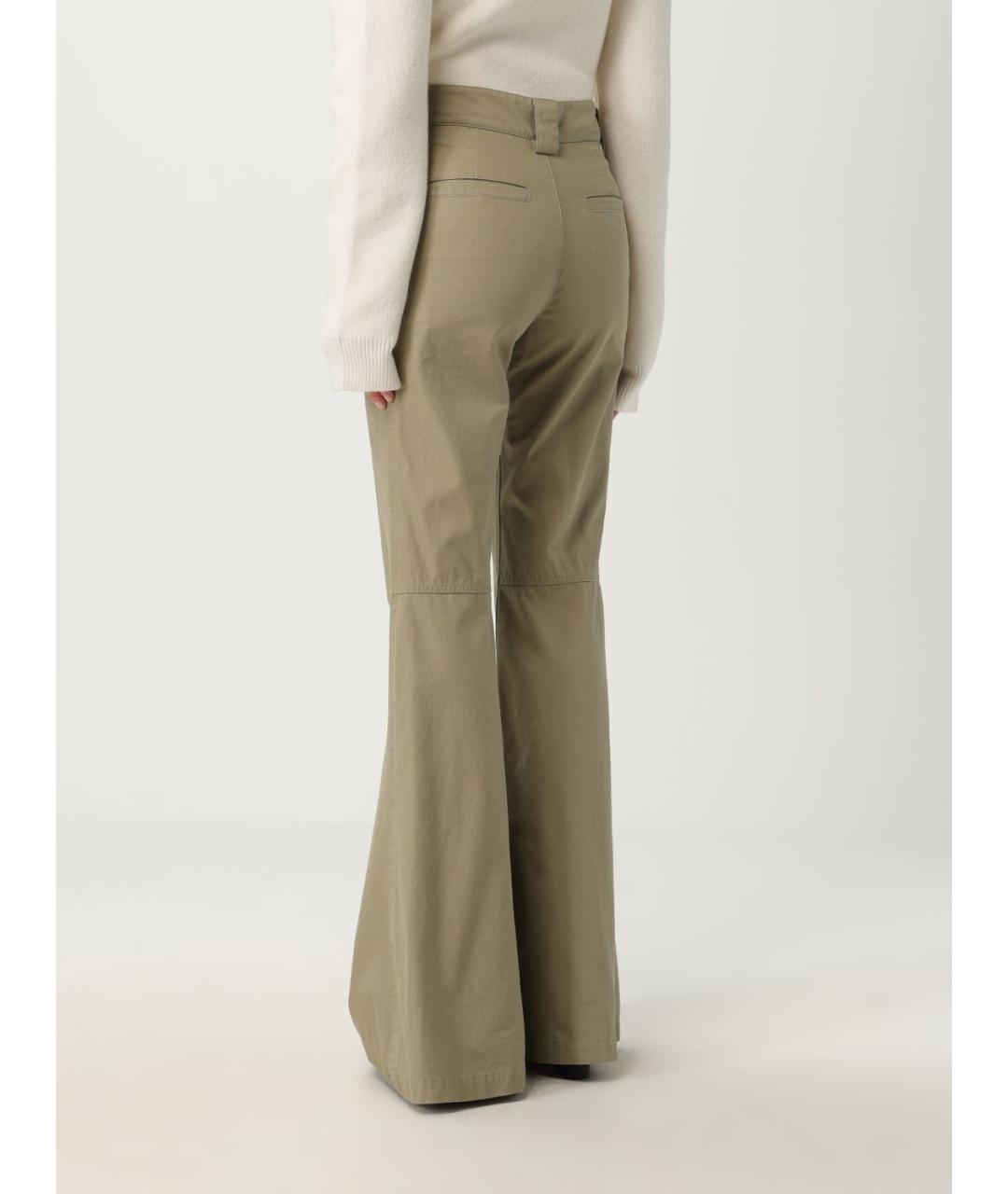 BALENCIAGA Хаки брюки широкие, фото 4