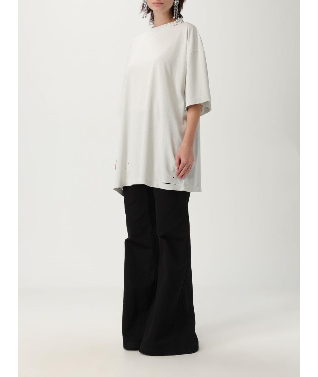 BALENCIAGA Серая хлопковая футболка, фото 5