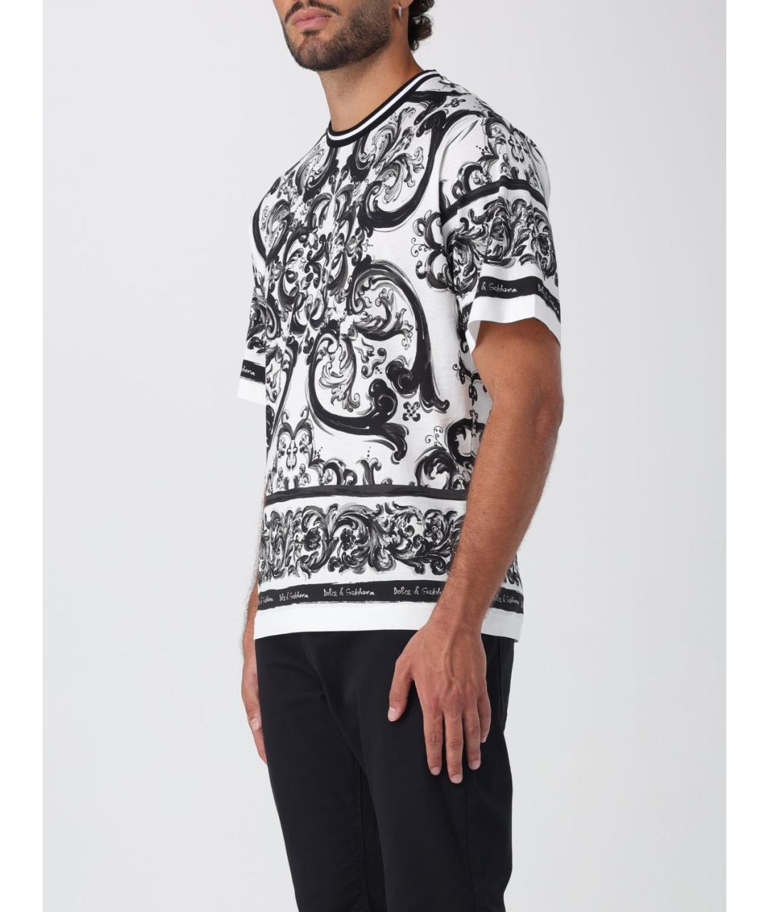 DOLCE&GABBANA Мульти хлопковая футболка, фото 5