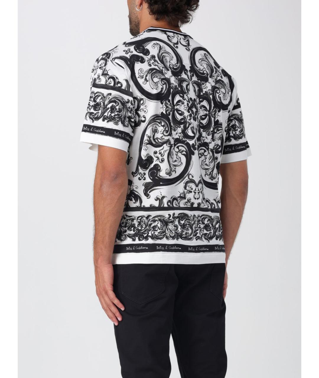 DOLCE&GABBANA Мульти хлопковая футболка, фото 4