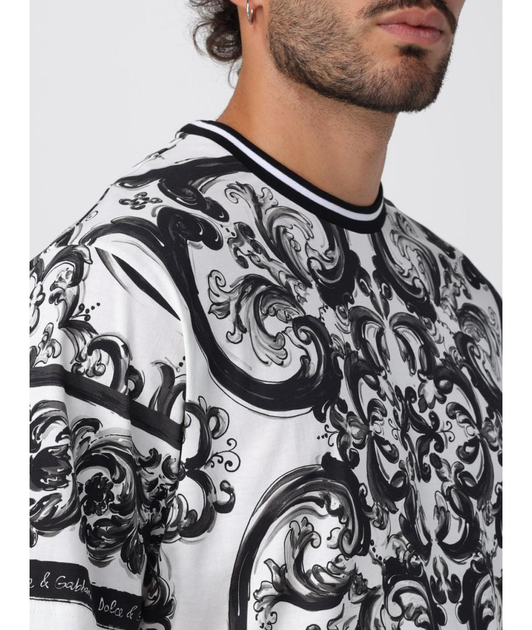 DOLCE&GABBANA Мульти хлопковая футболка, фото 6
