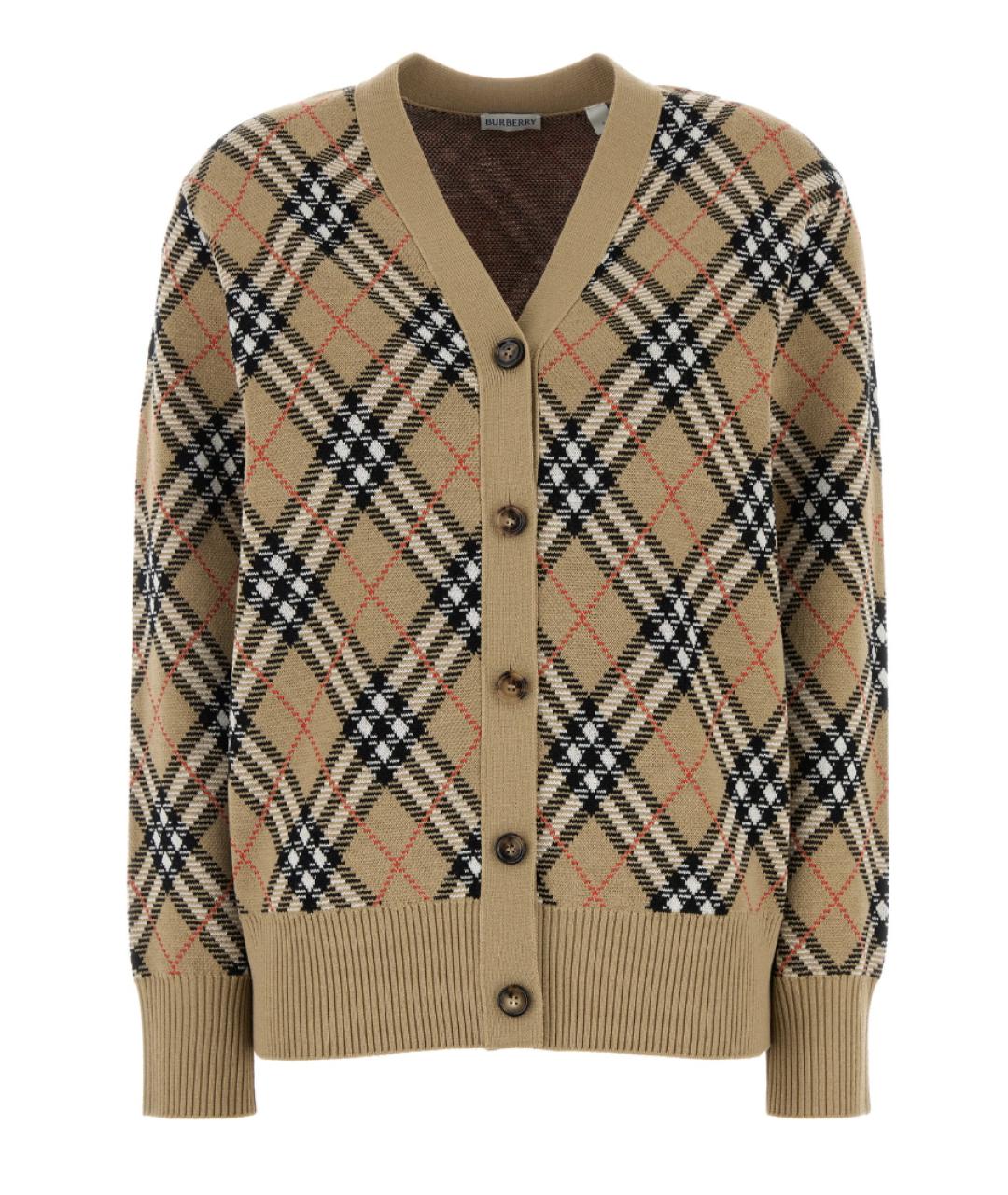 BURBERRY Бежевый кардиган, фото 1