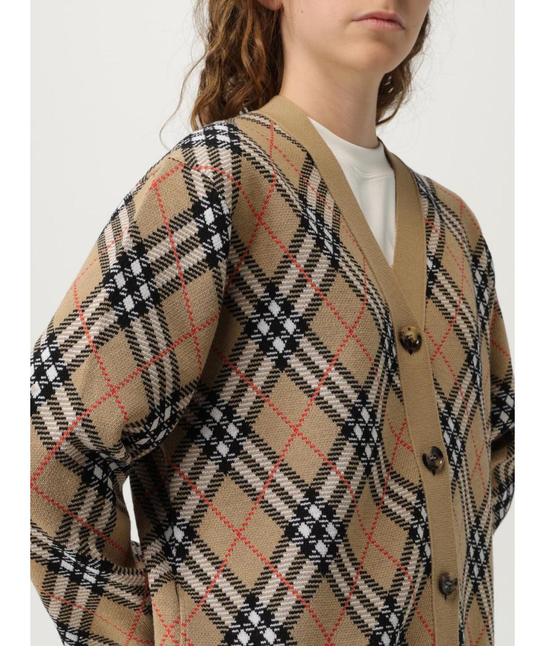 BURBERRY Бежевый кардиган, фото 6