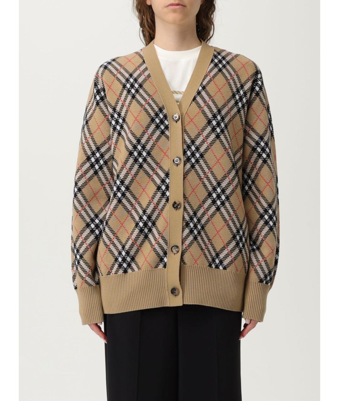 BURBERRY Бежевый кардиган, фото 2