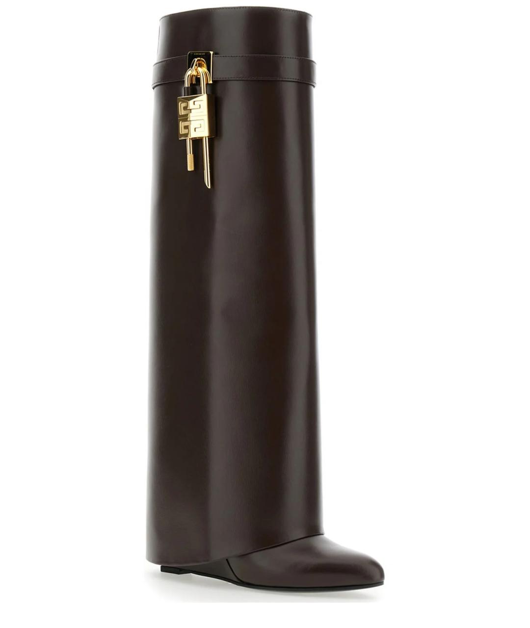 GIVENCHY Коричневые кожаные сапоги, фото 2