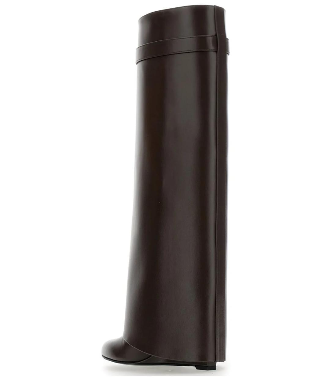 GIVENCHY Коричневые кожаные сапоги, фото 4