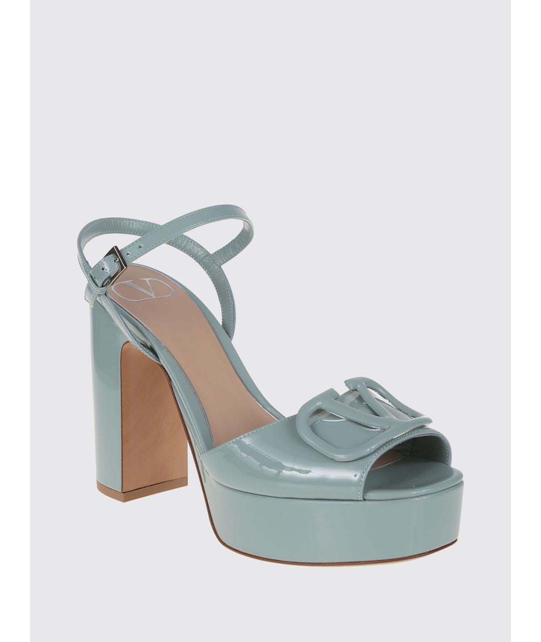VALENTINO Голубые босоножки, фото 2