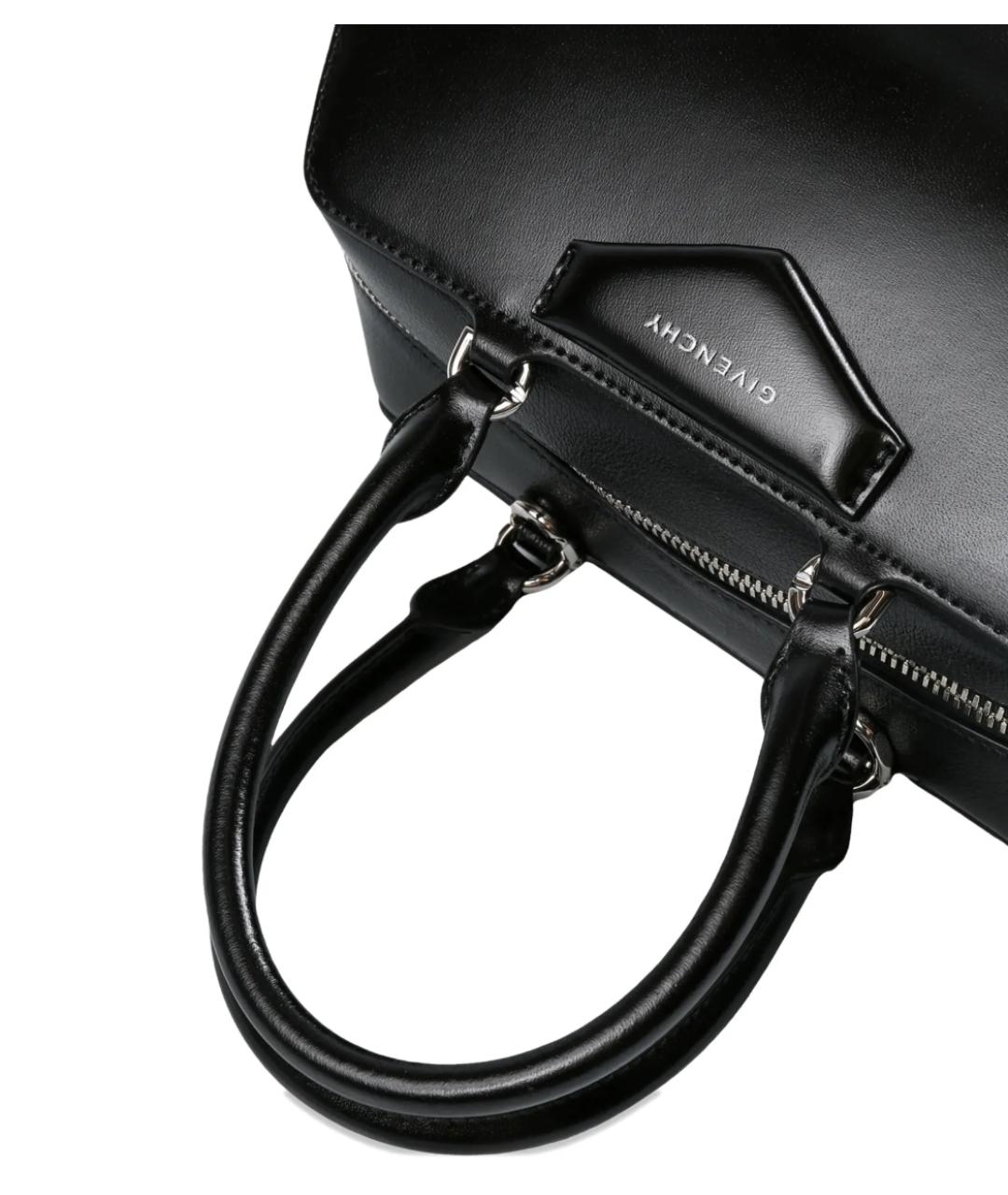 GIVENCHY Черная кожаная сумка тоут, фото 3