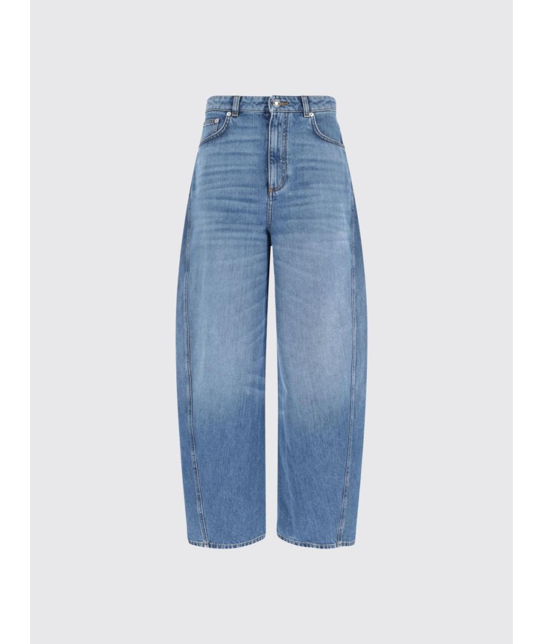 GIVENCHY Голубые хлопковые прямые джинсы, фото 4