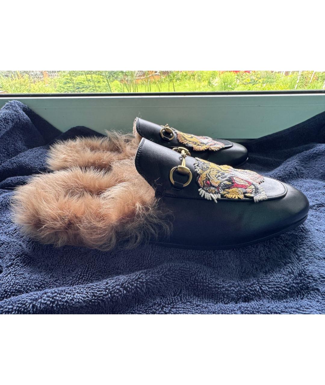 GUCCI Черные кожаные мюли, фото 4