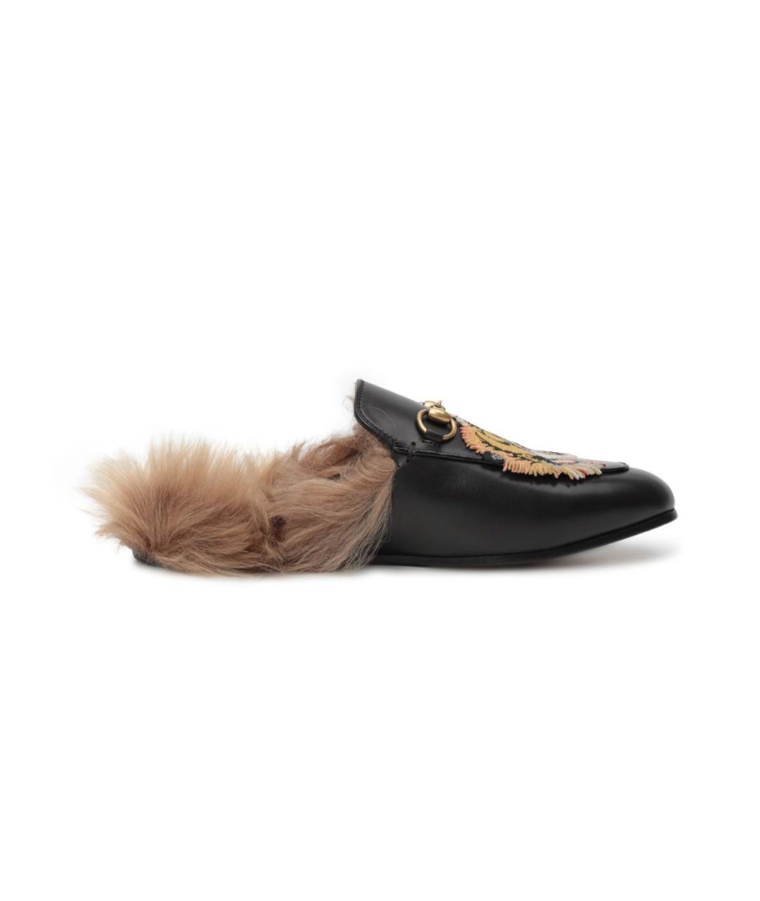 GUCCI Черные кожаные мюли, фото 7