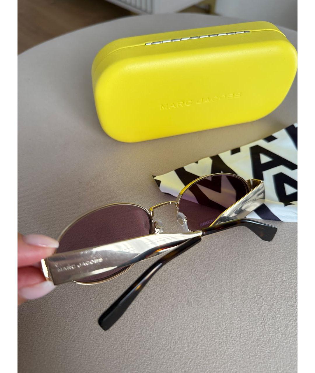 MARC JACOBS Розовые металлические солнцезащитные очки, фото 3