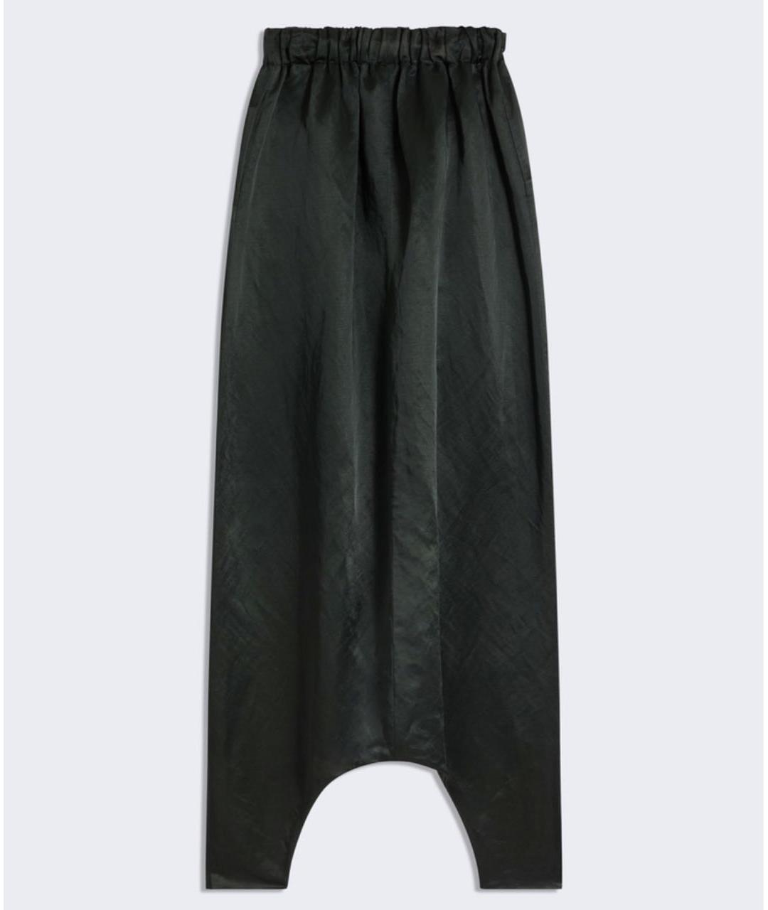 SCHIAPARELLI Зеленые вискозные брюки широкие, фото 4