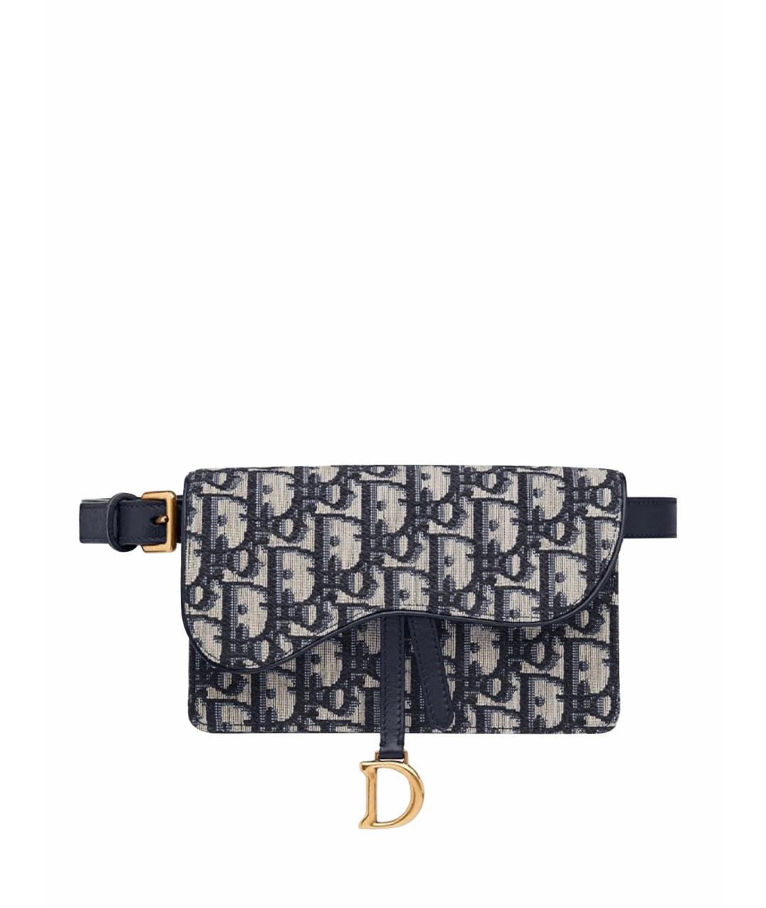CHRISTIAN DIOR Бежевая тканевая поясная сумка, фото 1