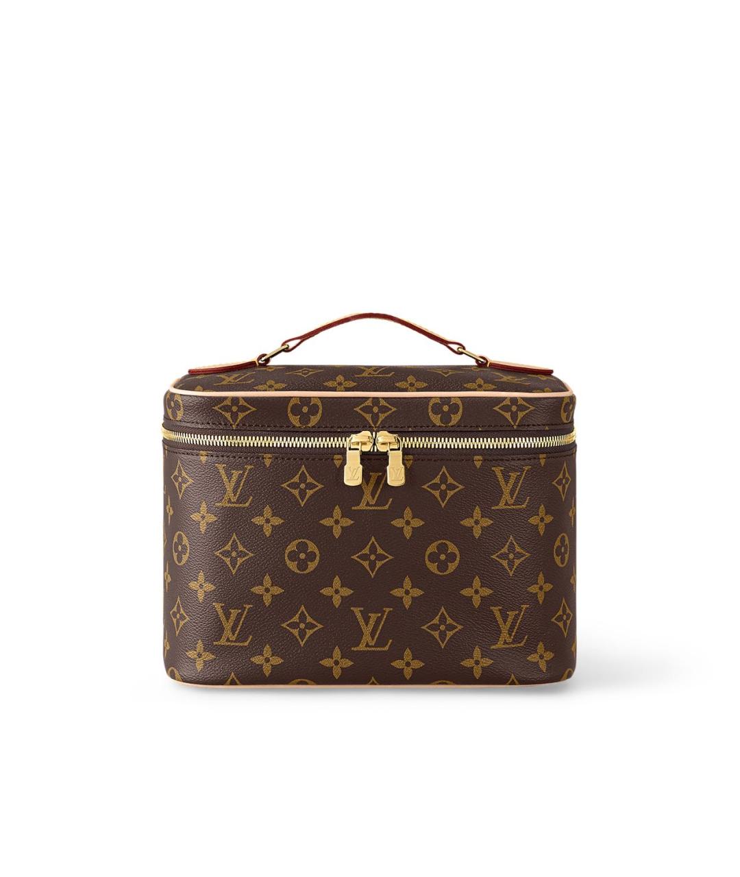 LOUIS VUITTON Коричневая косметичка, фото 5