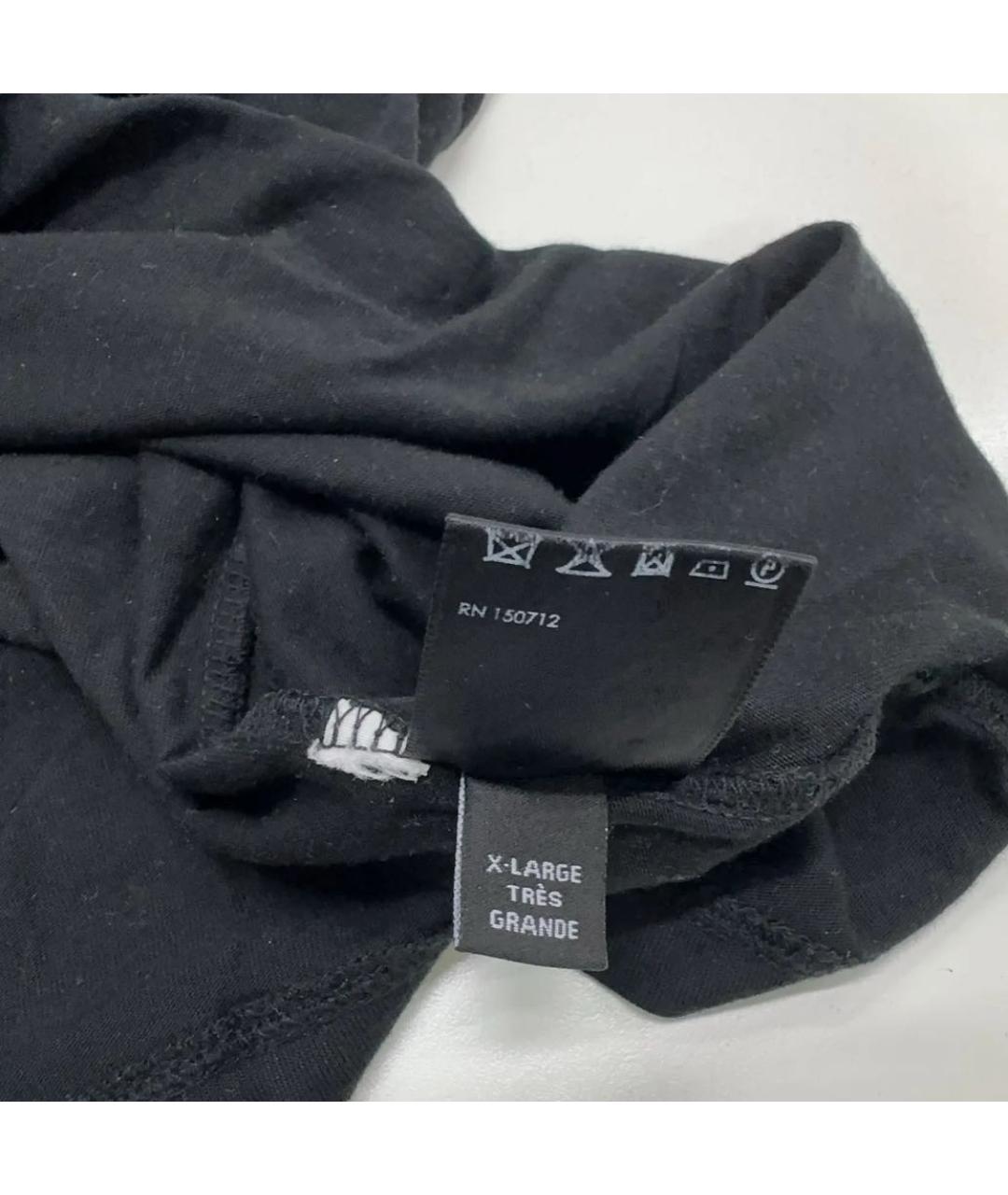 AMIRI Черная хлопковая футболка, фото 7
