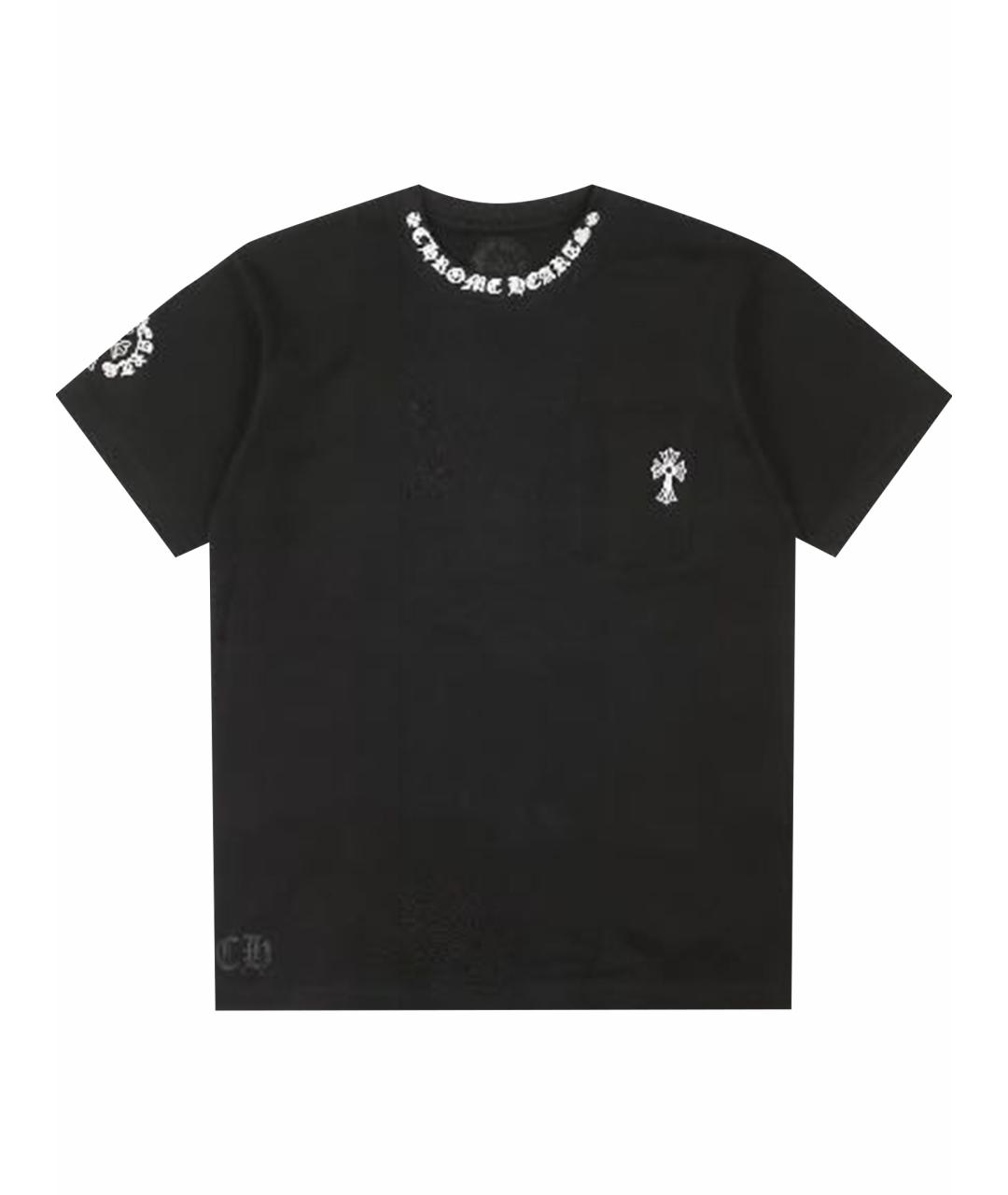 CHROME HEARTS Черная хлопковая футболка, фото 1