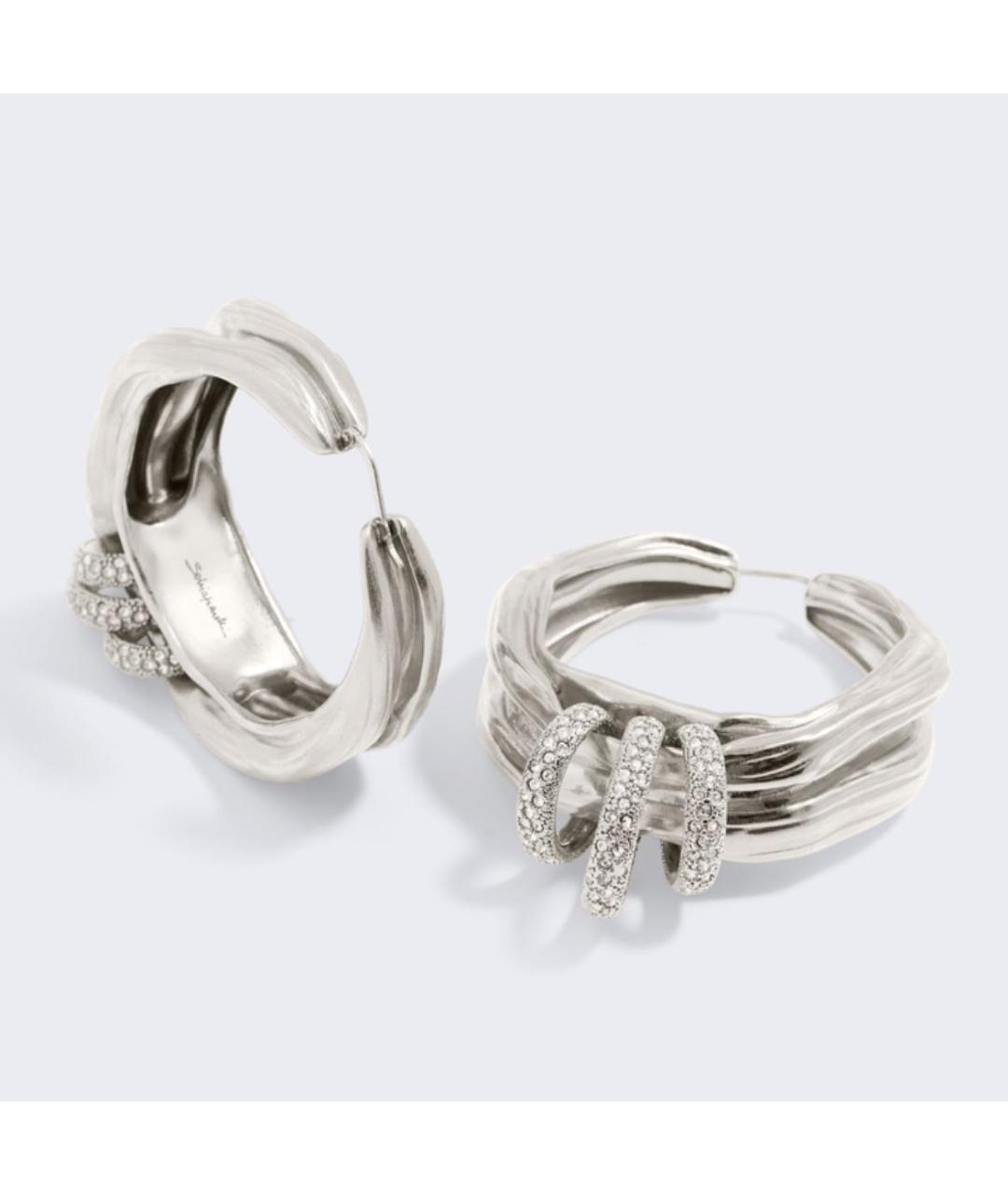 SCHIAPARELLI Серебряные латунные серьги, фото 4