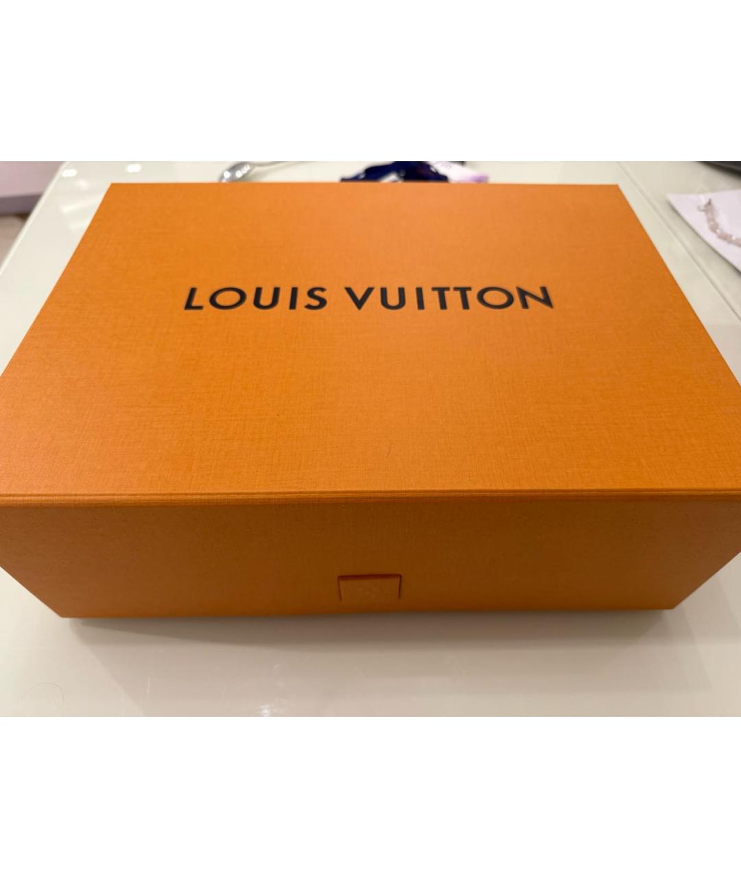LOUIS VUITTON Антрацитовая кожаная поясная сумка, фото 7