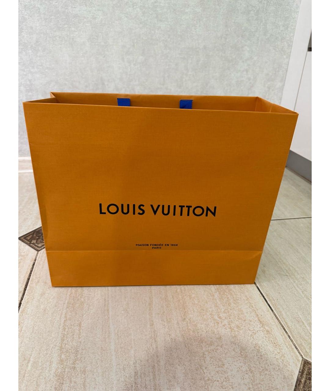 LOUIS VUITTON Антрацитовая кожаная поясная сумка, фото 8