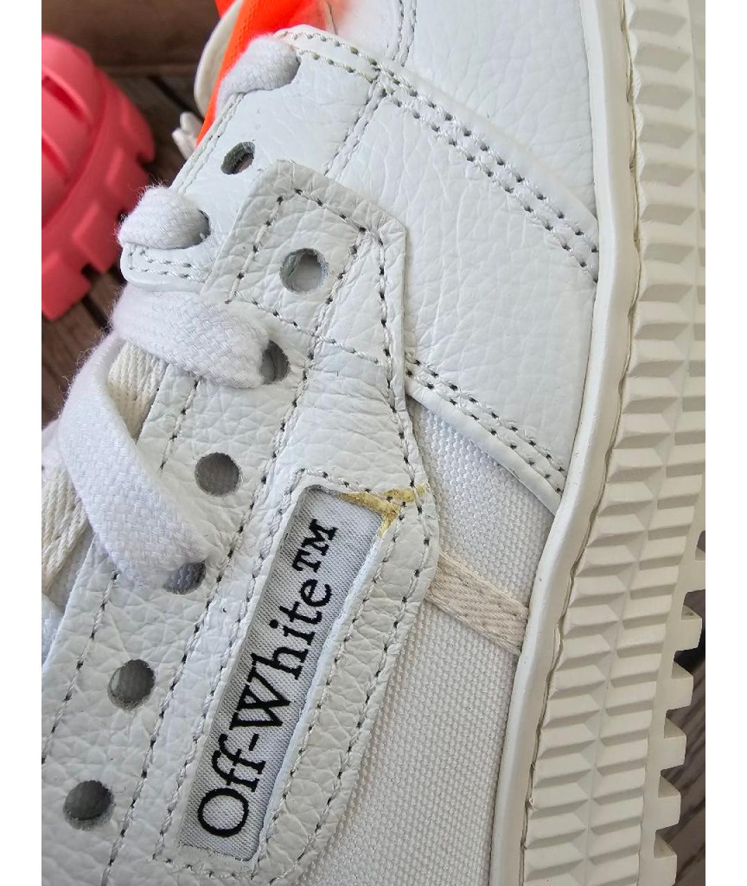 OFF-WHITE Белые высокие кроссовки / кеды, фото 5