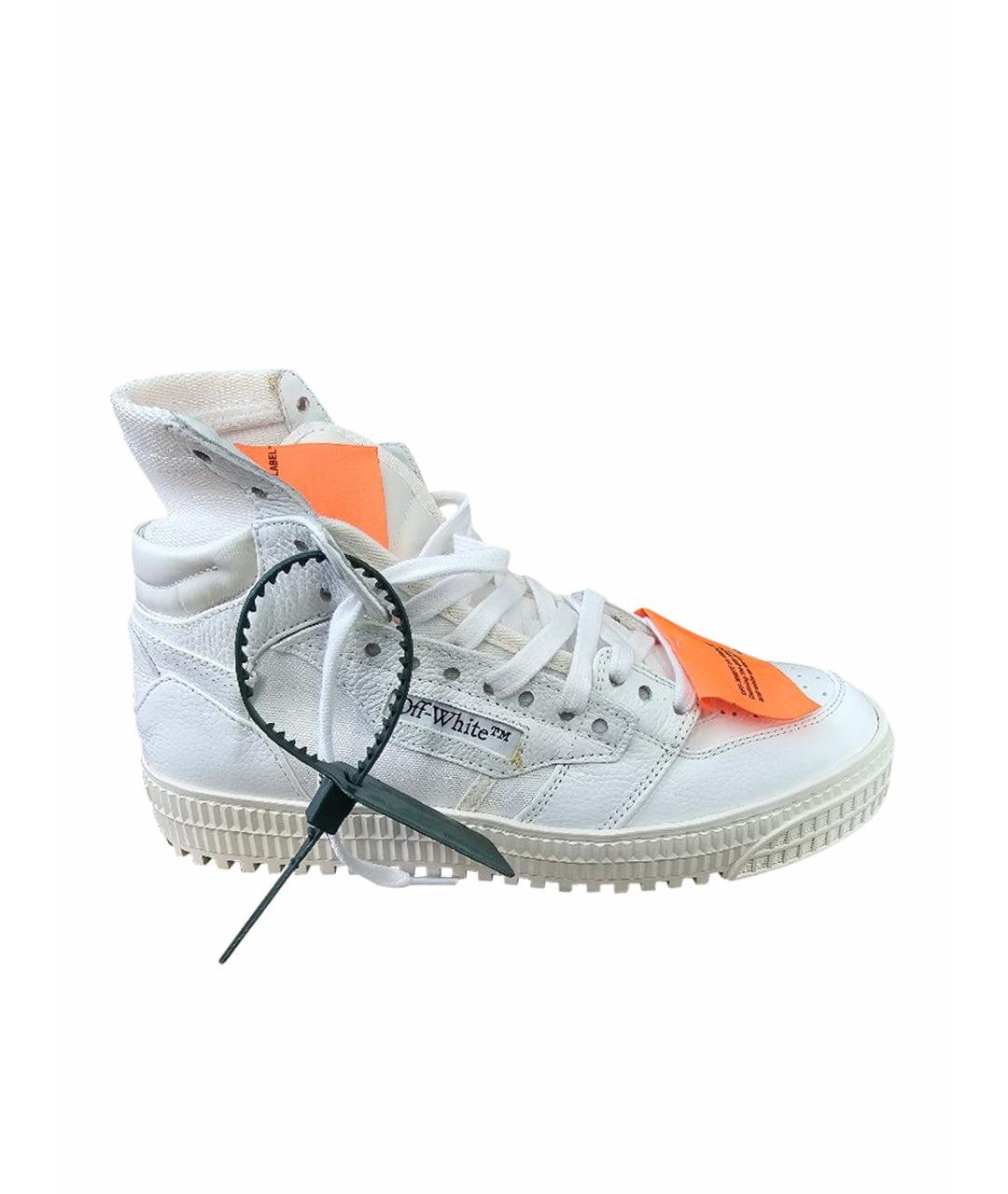OFF-WHITE Белые высокие кроссовки / кеды, фото 1