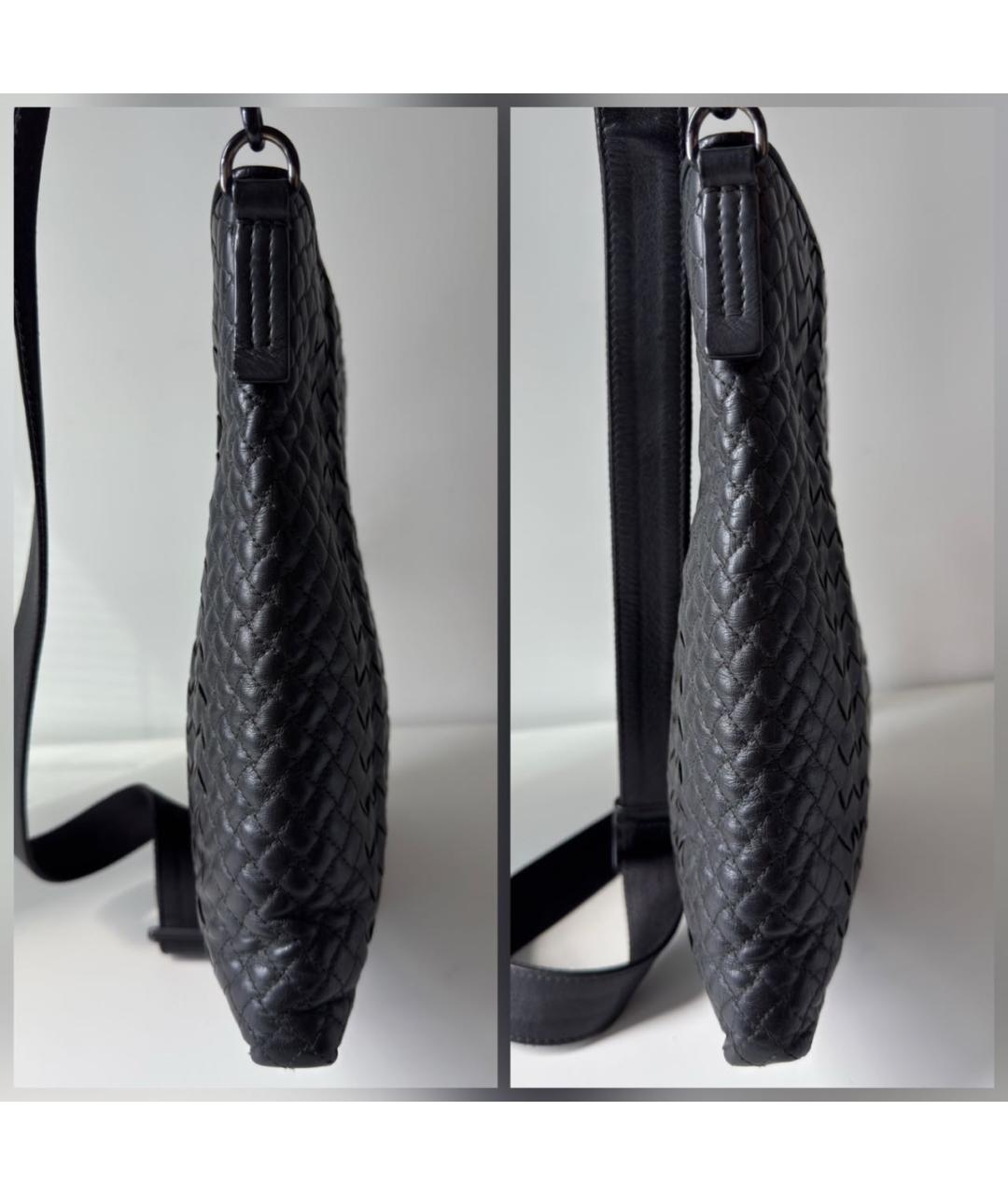 BOTTEGA VENETA Черный кожаный портфель, фото 4