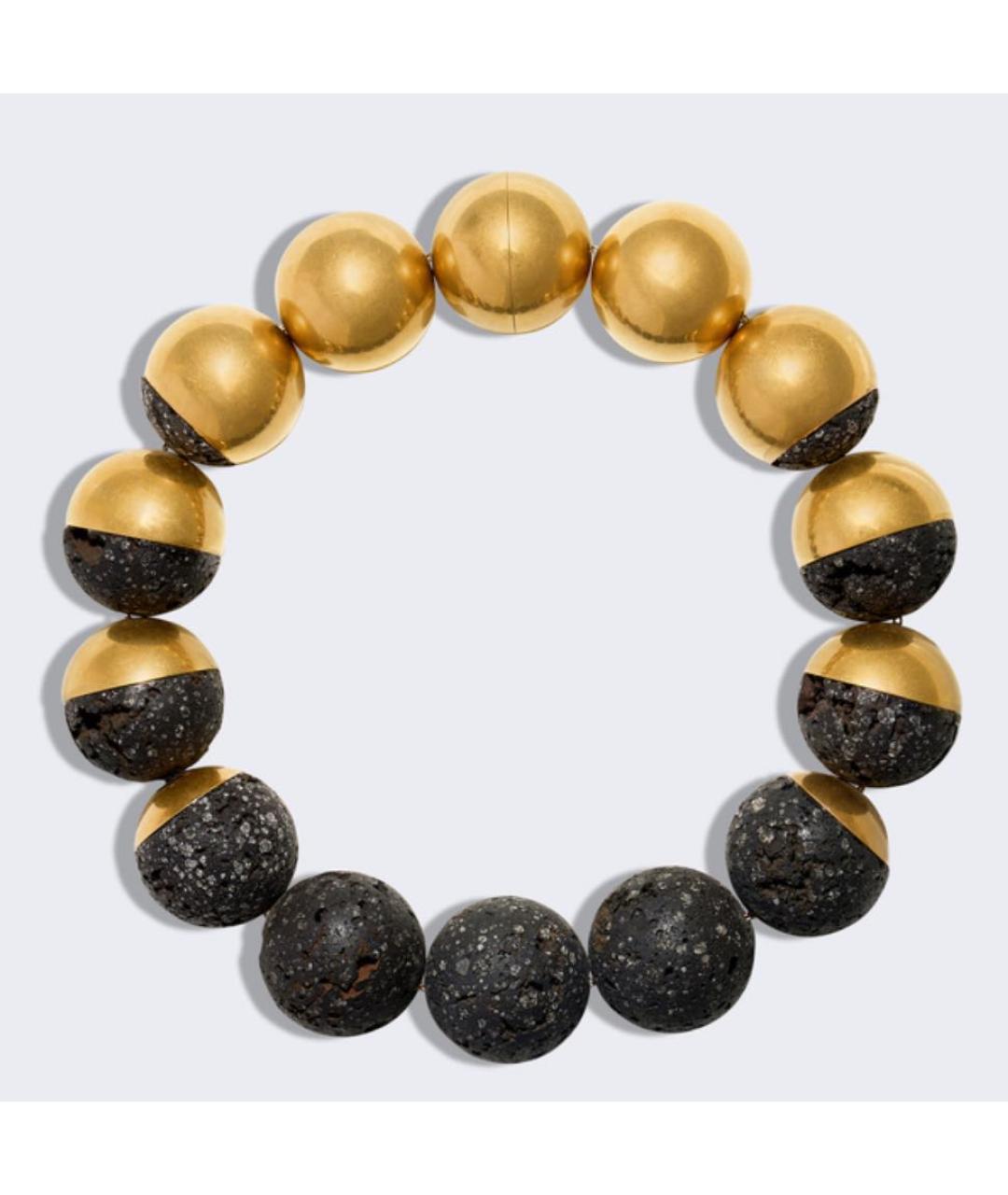 SCHIAPARELLI Золотое латунное колье, фото 3