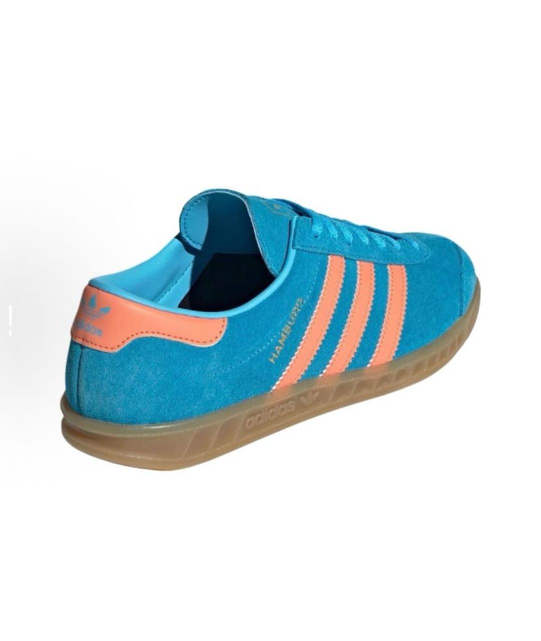ADIDAS Синие замшевые кроссовки, фото 5