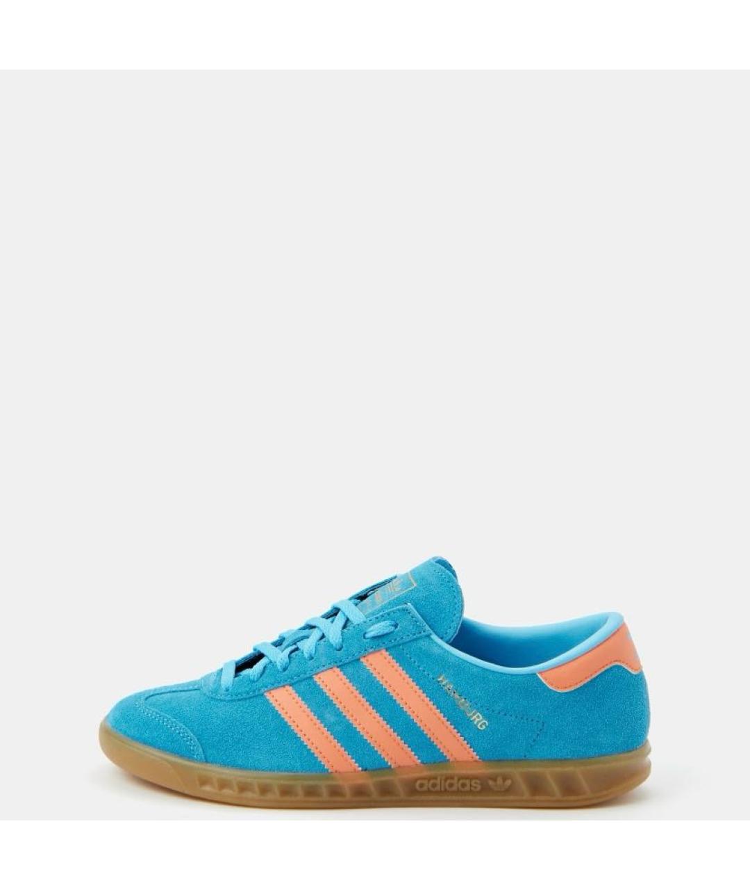 ADIDAS Синие замшевые кроссовки, фото 2