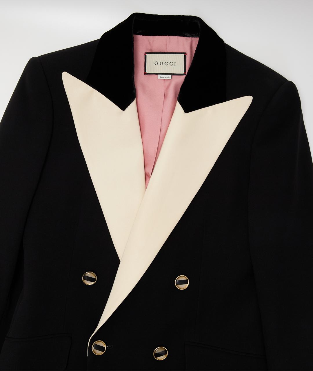 GUCCI Черный шерстяной костюм с юбками, фото 3
