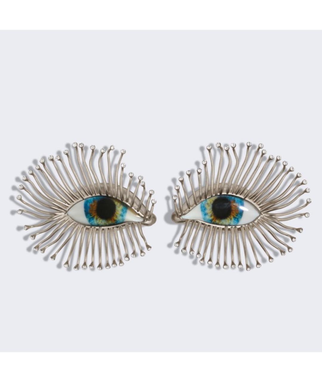 SCHIAPARELLI Серебряные латунные серьги, фото 3