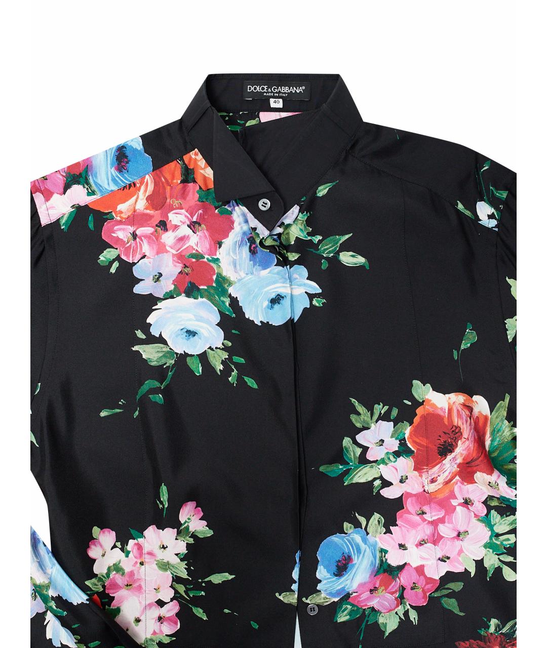 DOLCE&GABBANA Черный шелковый костюм с брюками, фото 6