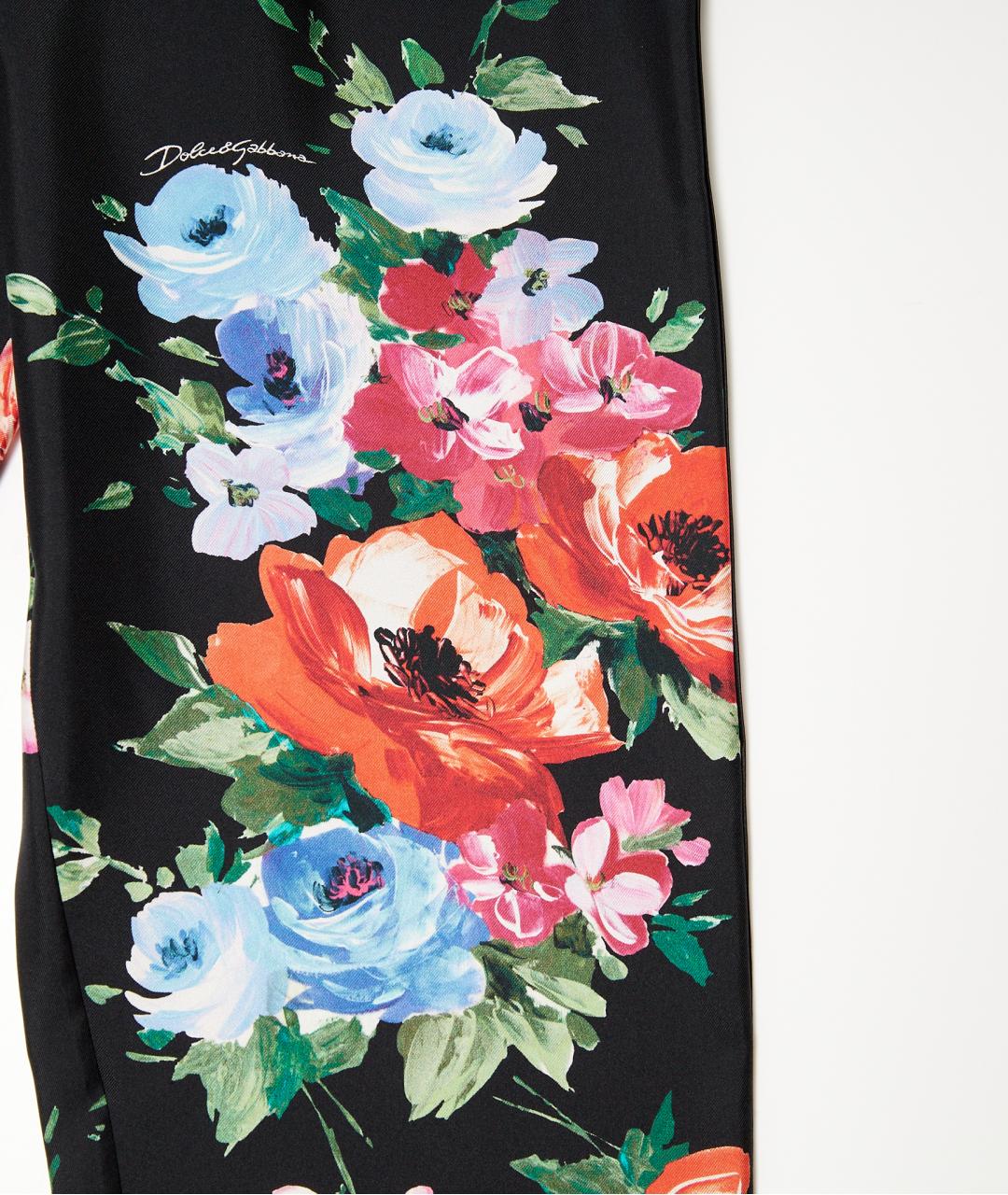 DOLCE&GABBANA Черный шелковый костюм с брюками, фото 4