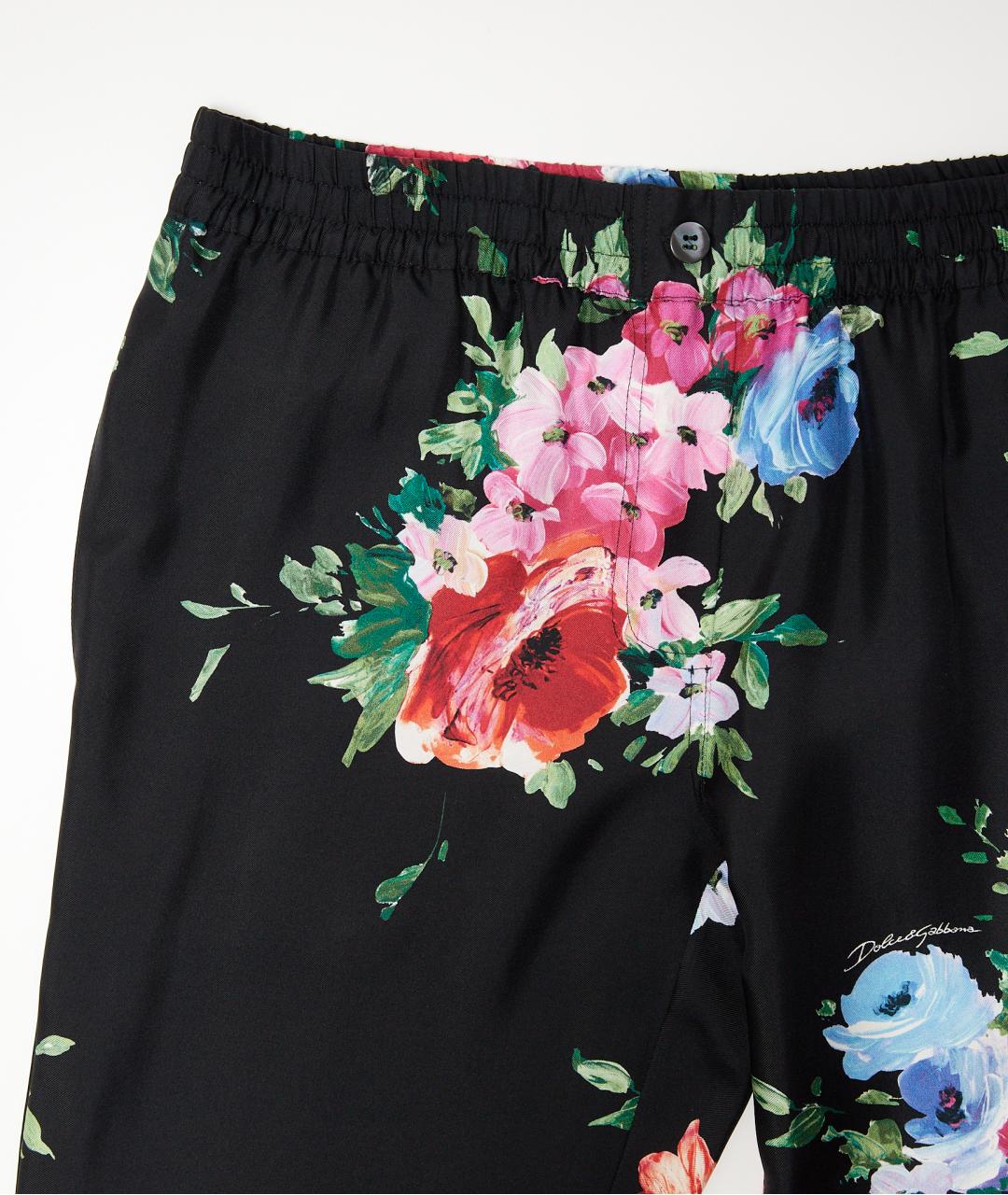 DOLCE&GABBANA Черный шелковый костюм с брюками, фото 3