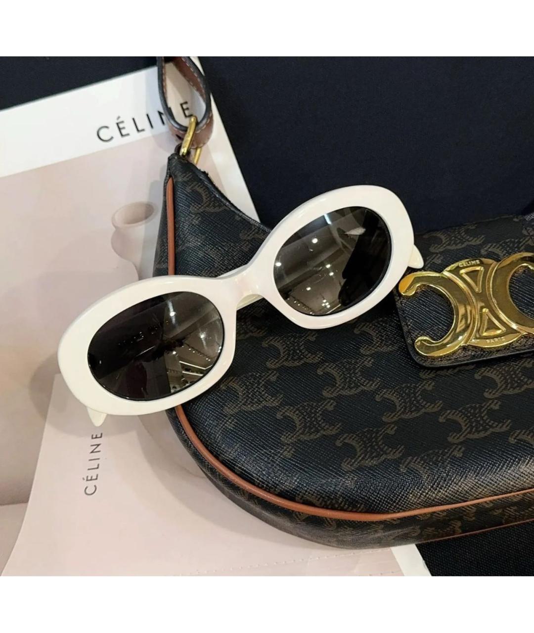 CELINE Белые солнцезащитные очки, фото 4